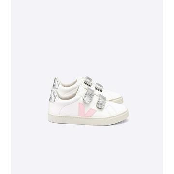 Veja ESPLAR CHROMEFREE Joggesko Barn White/Silver | NO 827KOR